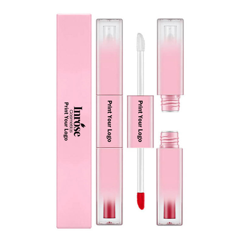 7 Color Lip Gloss Double-Ended Lip Tint & Lip Oil Long Lasting Vegan