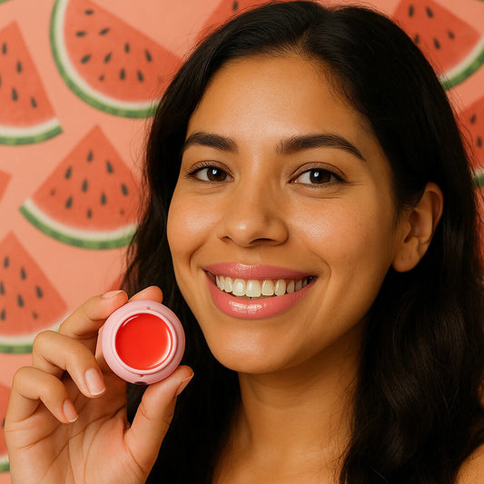 4-Color Lip Mask Jam Lip Balm Moisturizing Tinted Lip Gloss Gel with Lip Brush