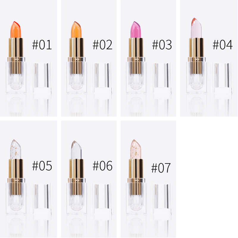 7 color lip balm jelly lipstick color change moisturize long lasting