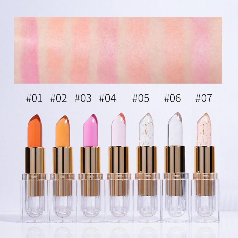 7 color lip balm jelly lipstick color change moisturize long lasting