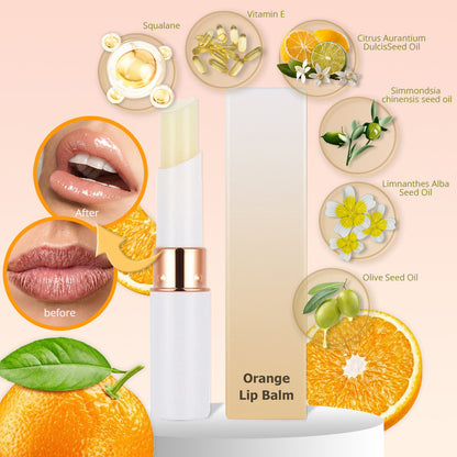 Mint Orange lip balm moisturizing lipstick vegan plant lip essence