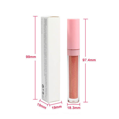 49 color lip gloss high pigmented nude shimmer pink tube (color 31-49)
