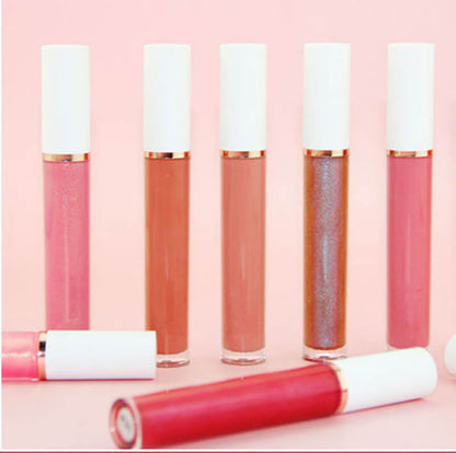 64 colors lip gloss high pigmented nude shiny white tube (color 33-64)