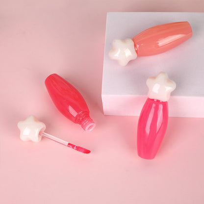 6-Color Star Lip Gloss Mint Plumping Lip Glaze Moisturizing Private Label