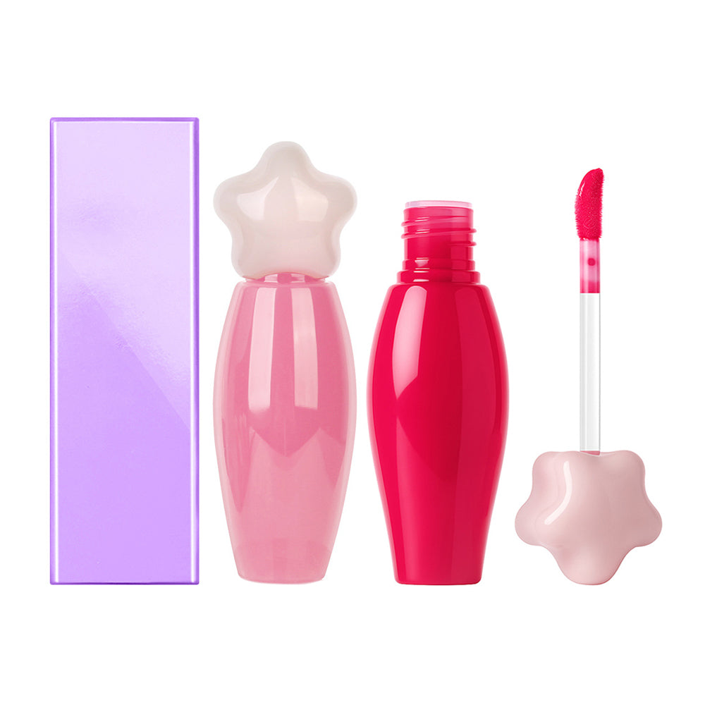 6-Color Star Lip Gloss Mint Plumping Lip Glaze Moisturizing Private Label