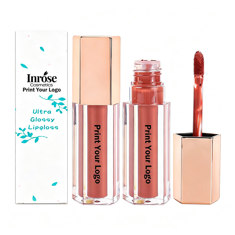6 Color Lip Gloss Nude Shimmer High Pigmented High Pigment Private Label