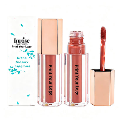 6 Color Lip Gloss Nude Shimmer High Pigmented High Pigment Private Label