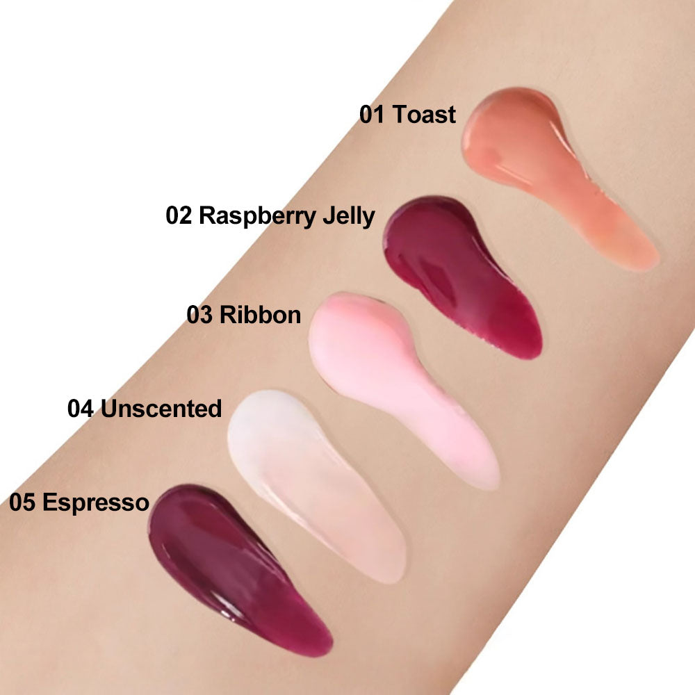 5 color polypeptide lip gloss moisturizing nourishing squeeze lip oil vegan