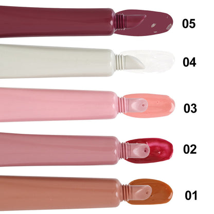 5 color polypeptide lip gloss moisturizing nourishing squeeze lip oil vegan