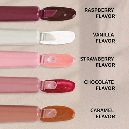 5 color polypeptide lip gloss moisturizing nourishing squeeze lip oil vegan