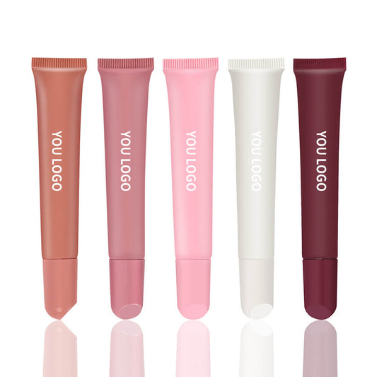 5 color polypeptide lip gloss moisturizing nourishing squeeze lip oil vegan