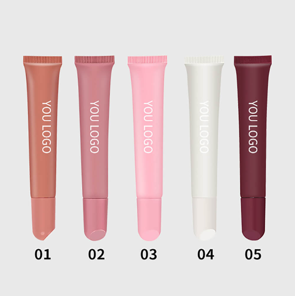 5 color polypeptide lip gloss moisturizing nourishing squeeze lip oil vegan