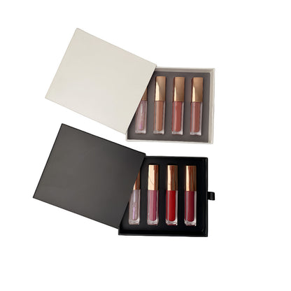 1 pcs lipgloss & 3 pcs matte liquid lipstick set waterproof long lasting