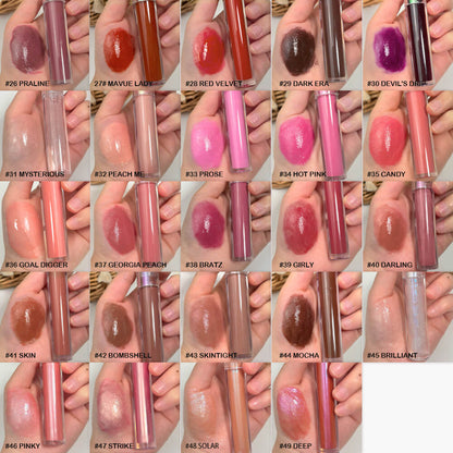 Brillo de labios 52 Color Mirror Nude Shimmer