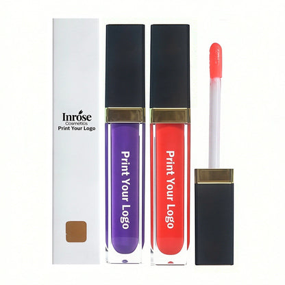 64 Color Lip Gloss Nude Shimmer Lip Glaze High Pigmented Vegan Mirror Tube