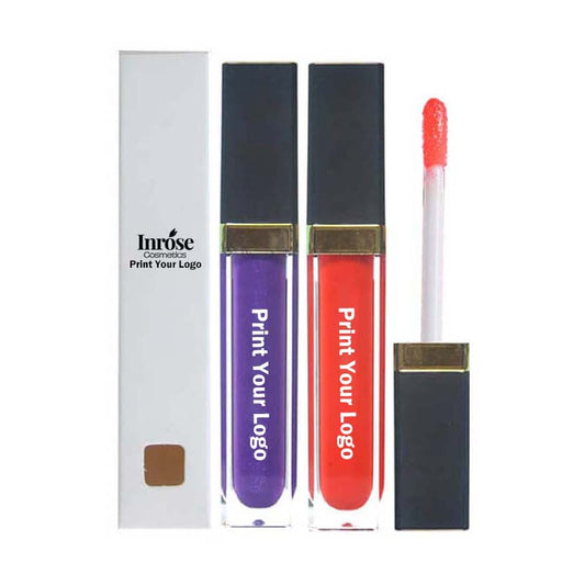 64 color lip gloss nude shimmer high pigmented vegan mirror tube