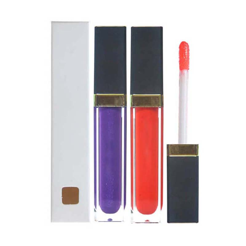 64 color lip gloss nude shimmer high pigmented vegan mirror tube