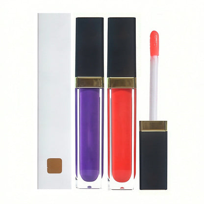 64 Color Lip Gloss Nude Shimmer Lip Glaze High Pigmented Vegan Mirror Tube
