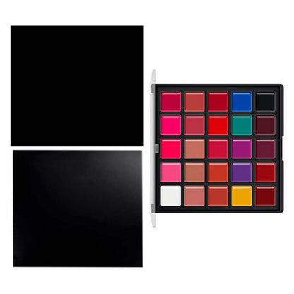 25 color lip gloss palette matte moisturizing long lasting vegan