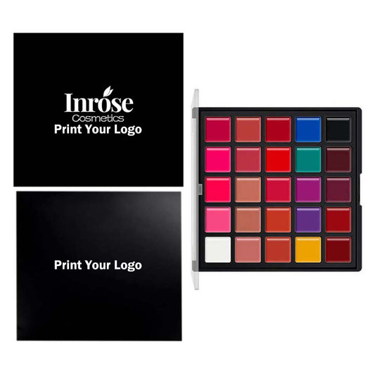 25 color lip gloss palette matte moisturizing long lasting vegan