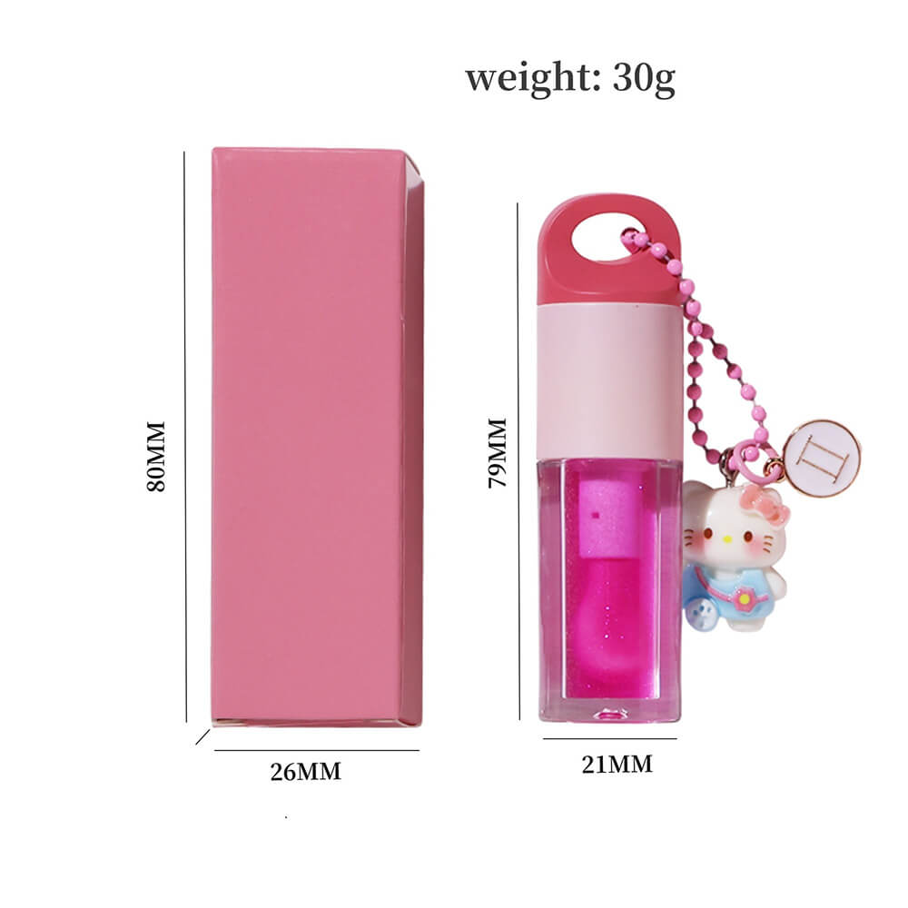 12 Magic Lip Oil Color-Changing Plumping Moisturizing Lip Gloss 12 Constellation Pendant