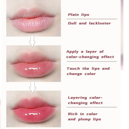 12 Magic Lip Oil Color-Changing Plumping Moisturizing Lip Gloss 12 Constellation Pendant