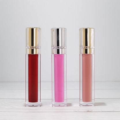 39 color nude lip gloss lip glaze high pigment long lasting gold tube (color 34-39)