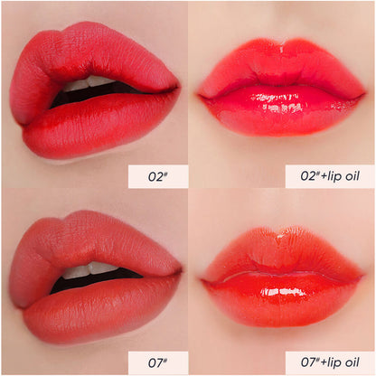 12-Color Layerable Lip Oil & Lip Gloss Waterproof Lip Tint Long Lasting