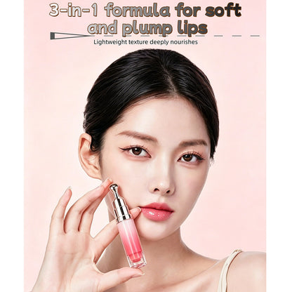 6-color Pressed Lip Gloss with Intensive Moisturizing Essence Hydrating Oil 8ml