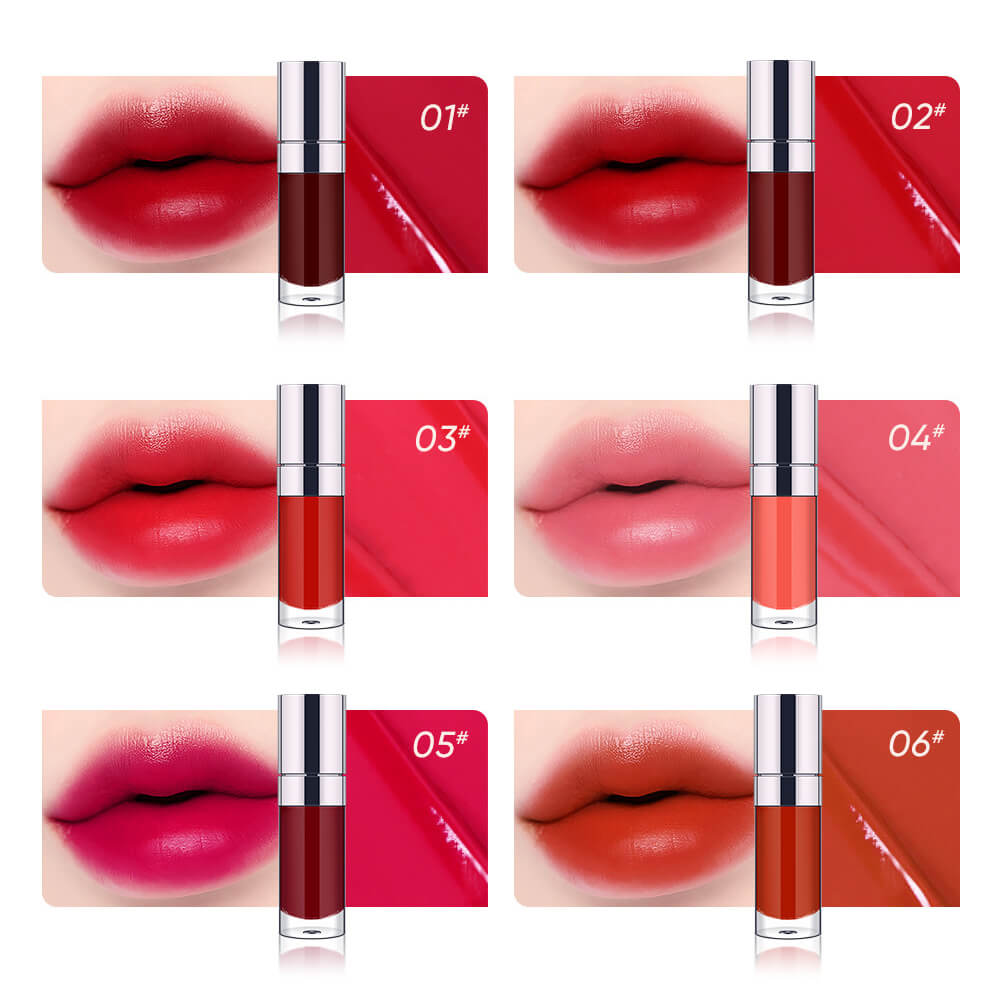 12-Color Layerable Lip Oil & Lip Gloss Waterproof Lip Tint Long Lasting