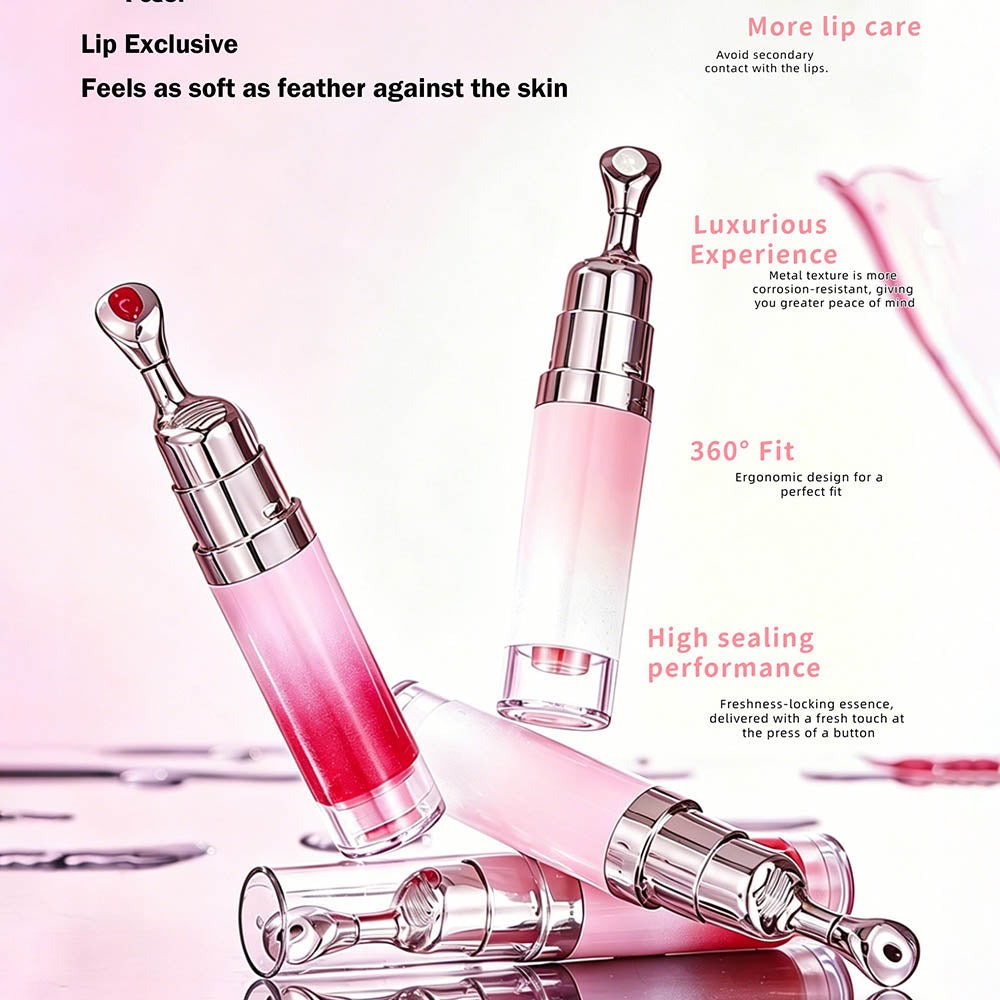 6-color Pressed Lip Gloss with Intensive Moisturizing Essence Hydrating Oil 8ml