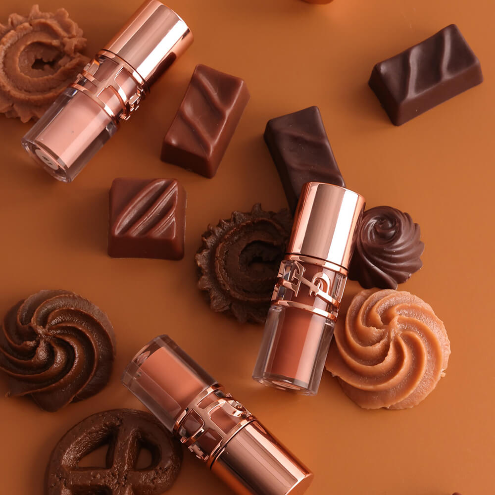 9-Shade Chocolate Lip Glaze Moisturizing Lip Gloss Non-Sticky Lip Oil