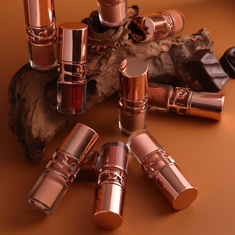 9-Shade Chocolate Lip Glaze Moisturizing Lip Gloss Non-Sticky Lip Oil