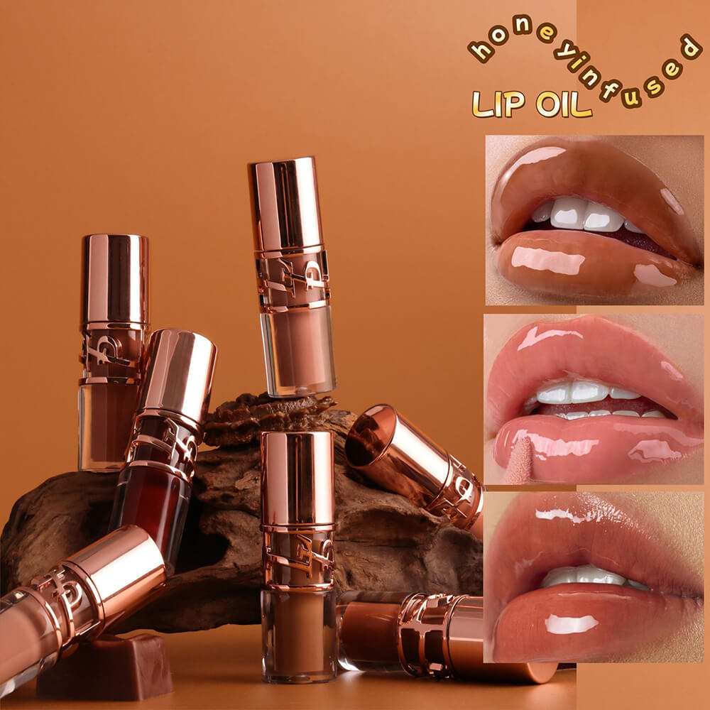 9-Shade Chocolate Lip Glaze Moisturizing Lip Gloss Non-Sticky Lip Oil