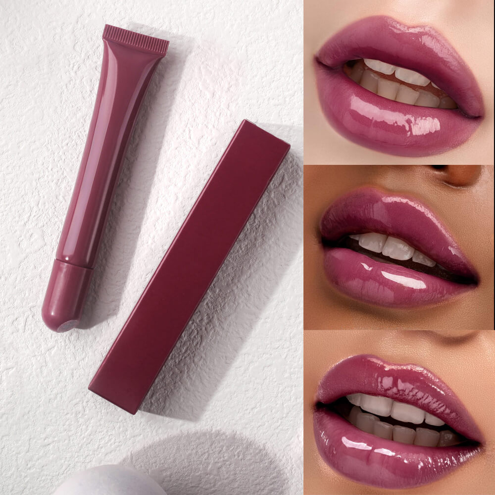 10 Shade Polypeptide Lip Tint Nude Lip Gloss Moisturizing Lip Oil Long Lasting 10Ml