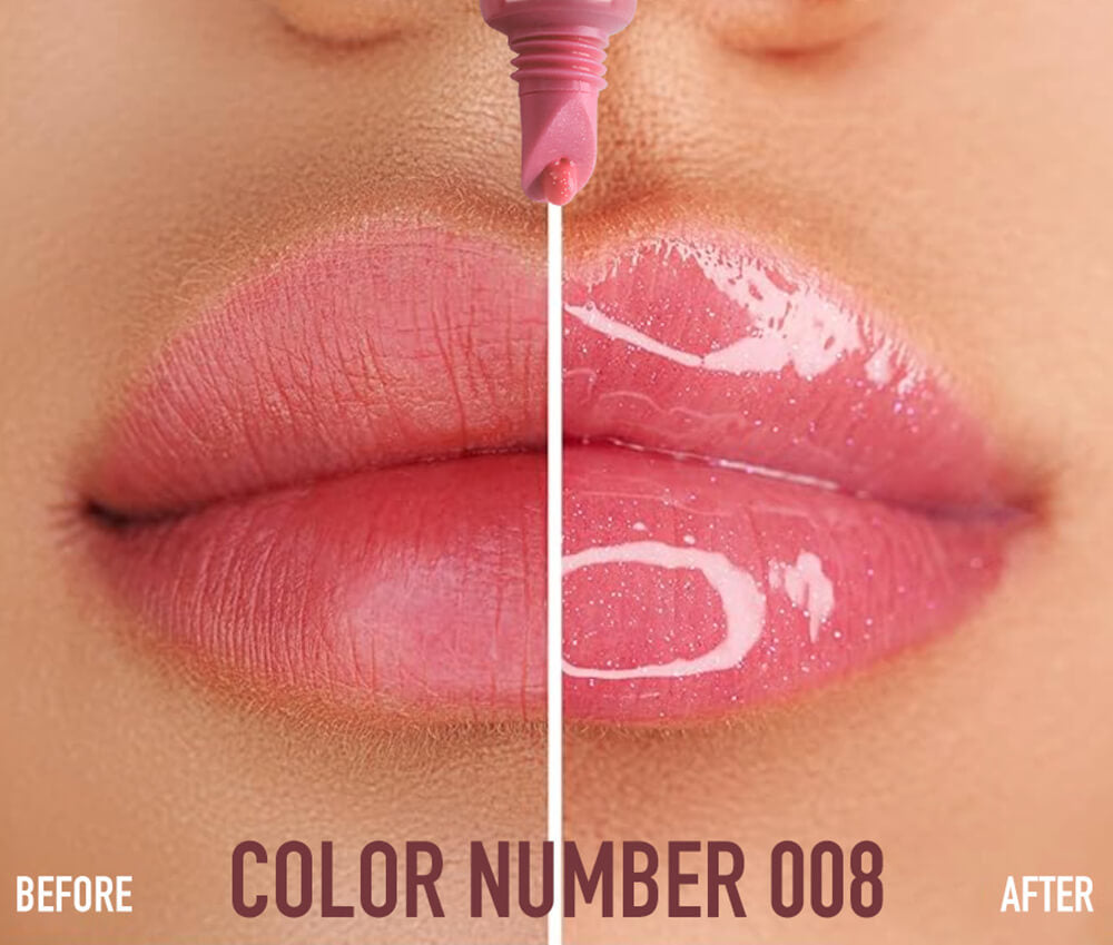 10 Shade Polypeptide Lip Tint Nude Lip Gloss Moisturizing Lip Oil Long Lasting 10Ml
