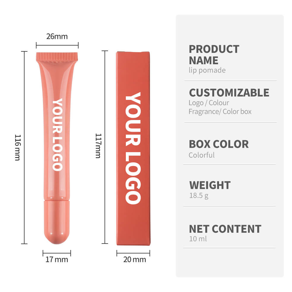 10 Shade Polypeptide Lip Tint Nude Lip Gloss Moisturizing Lip Oil Long Lasting 10Ml
