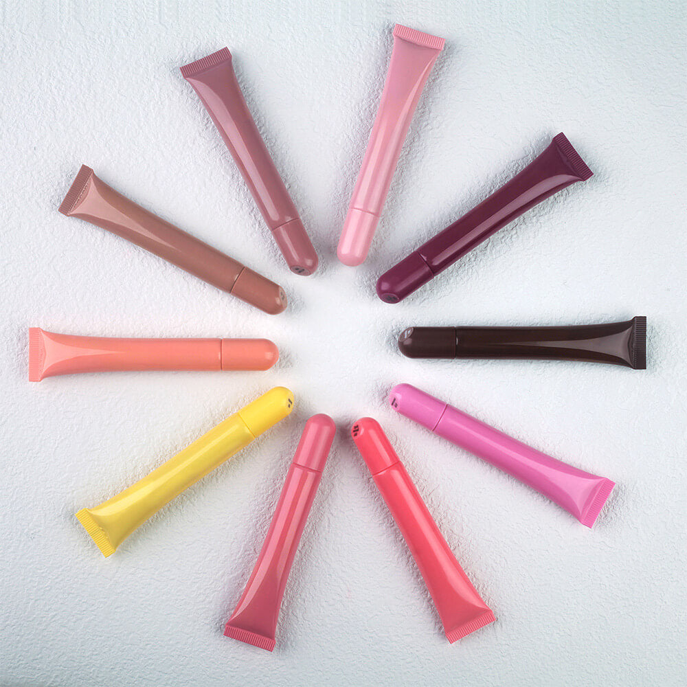 10 Shade Polypeptide Lip Tint Nude Lip Gloss Moisturizing Lip Oil Long Lasting 10Ml