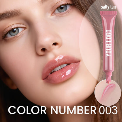 10 Shade Polypeptide Lip Tint Nude Lip Gloss Moisturizing Lip Oil Long Lasting 10Ml