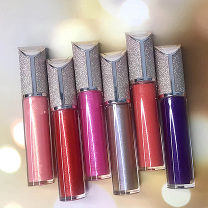 64 color lip gloss nude shimmer high pigmented beveled diamond tube (color 33-64)