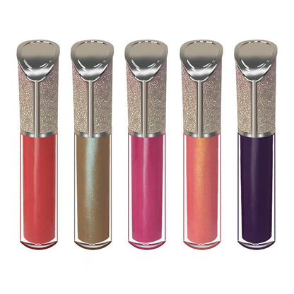 64 color lip gloss nude shimmer high pigmented beveled diamond tube (color 33-64)