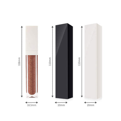 39 color nude lip gloss high pigmented vegan long lasting white tube (color 01-33)