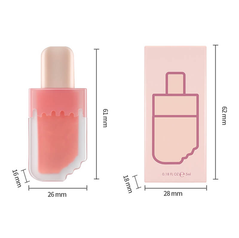 26 color lip gloss ice cream lip glaze moisturizing shimmer vegan