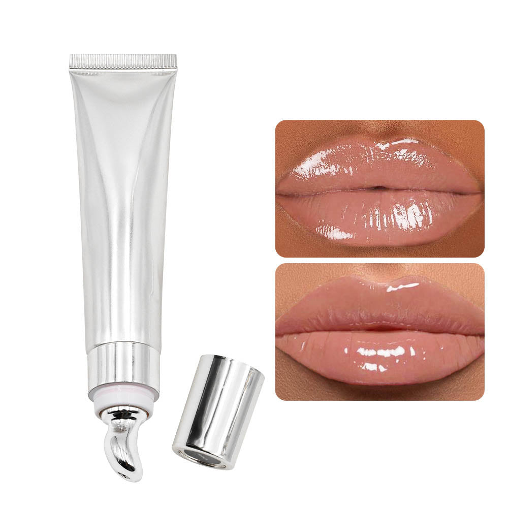 83-Color Warm Brown Lip Gloss Custom Nude Hydrating High Shine Massage Head