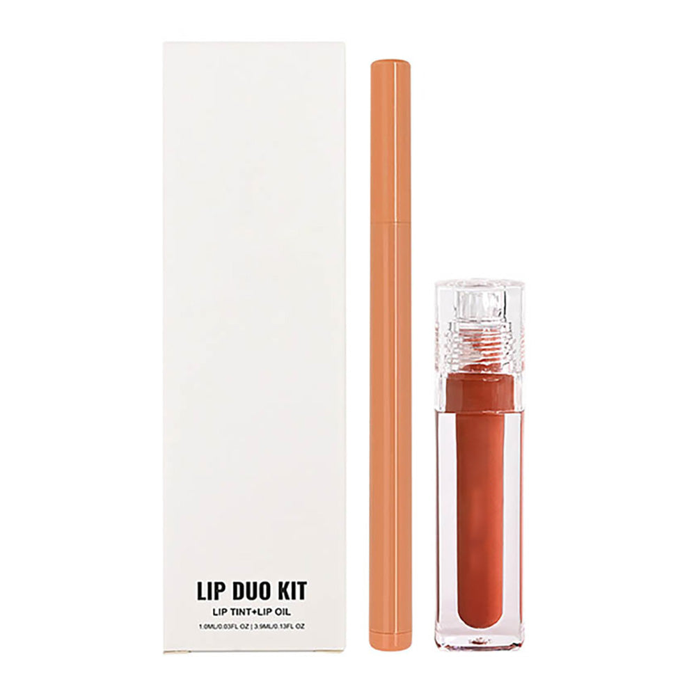8-Color Lip Liner & Lip Glaze Set High-Shine Long-Lasting Vegan Lip Duo Kit