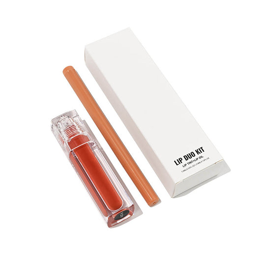 8-Color Lip Liner & Lip Glaze Set High-Shine Long-Lasting Vegan Lip Duo Kit