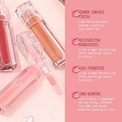8-Color Lip Liner & Lip Glaze Set High-Shine Long-Lasting Vegan Lip Duo Kit