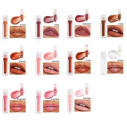 8-Color Lip Liner & Lip Glaze Set High-Shine Long-Lasting Vegan Lip Duo Kit
