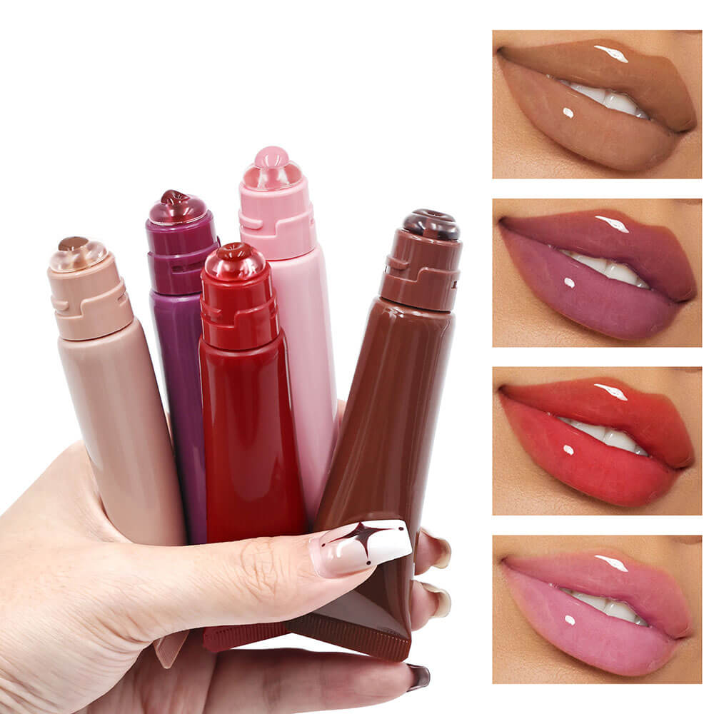 8 color lip plumping lip gloss moisturizing natural lip balm vegan cruelty free
