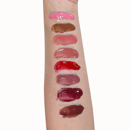 8 color lip plumping lip gloss moisturizing natural lip balm vegan cruelty free